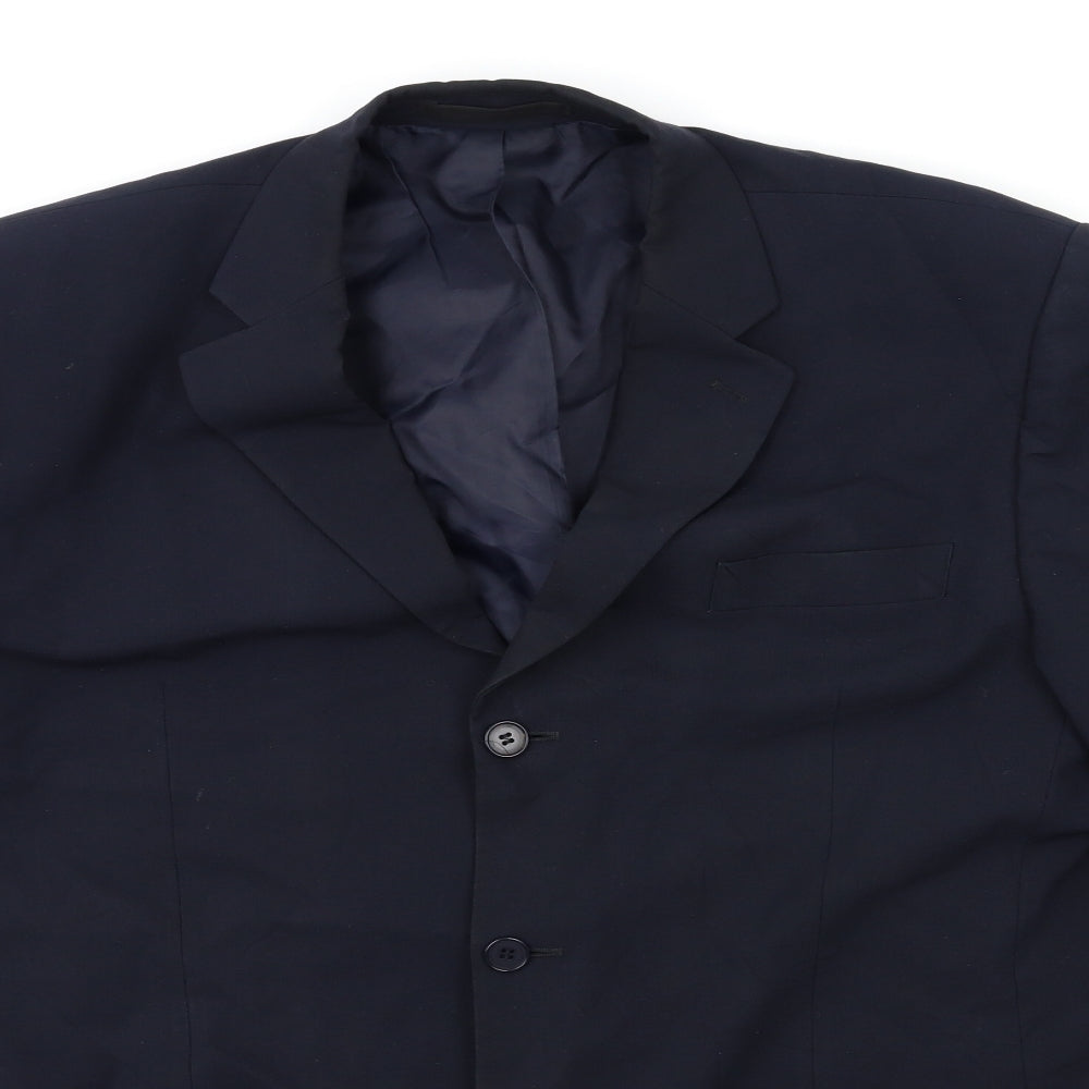Mens UK Size 42 BHS Regular Blue Suit Jacket