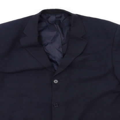 Mens UK Size 42 BHS Regular Blue Suit Jacket