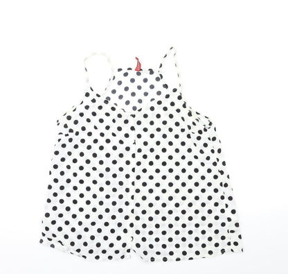 Womens UK Size 12 H&M White Basic Tank