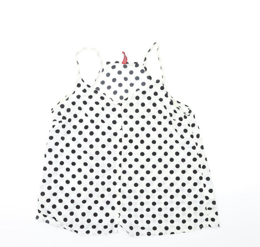 Womens UK Size 12 H&M White Basic Tank