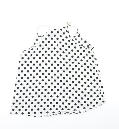 Womens UK Size 12 H&M White Basic Tank