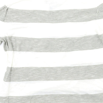 Gap Womens White Striped Knit Pullover Jumper Size M