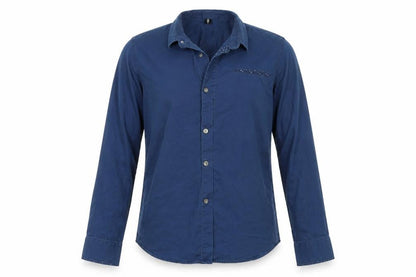 Mens UK Size S Brand Blue  Button-Up Long Sleeve Casual Shirt