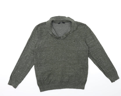 Easy Mens Green  Knit Pullover Jumper Size L