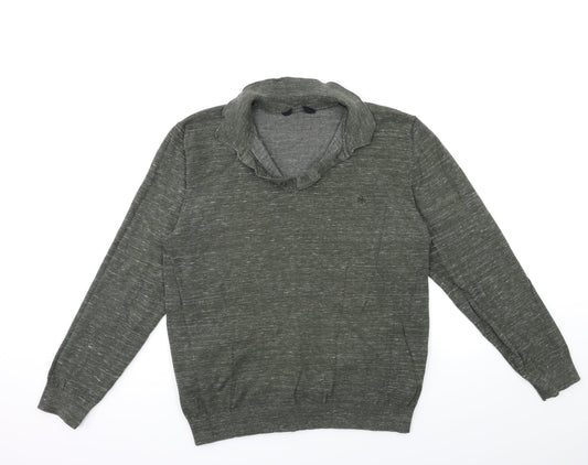 Easy Mens Green  Knit Pullover Jumper Size L