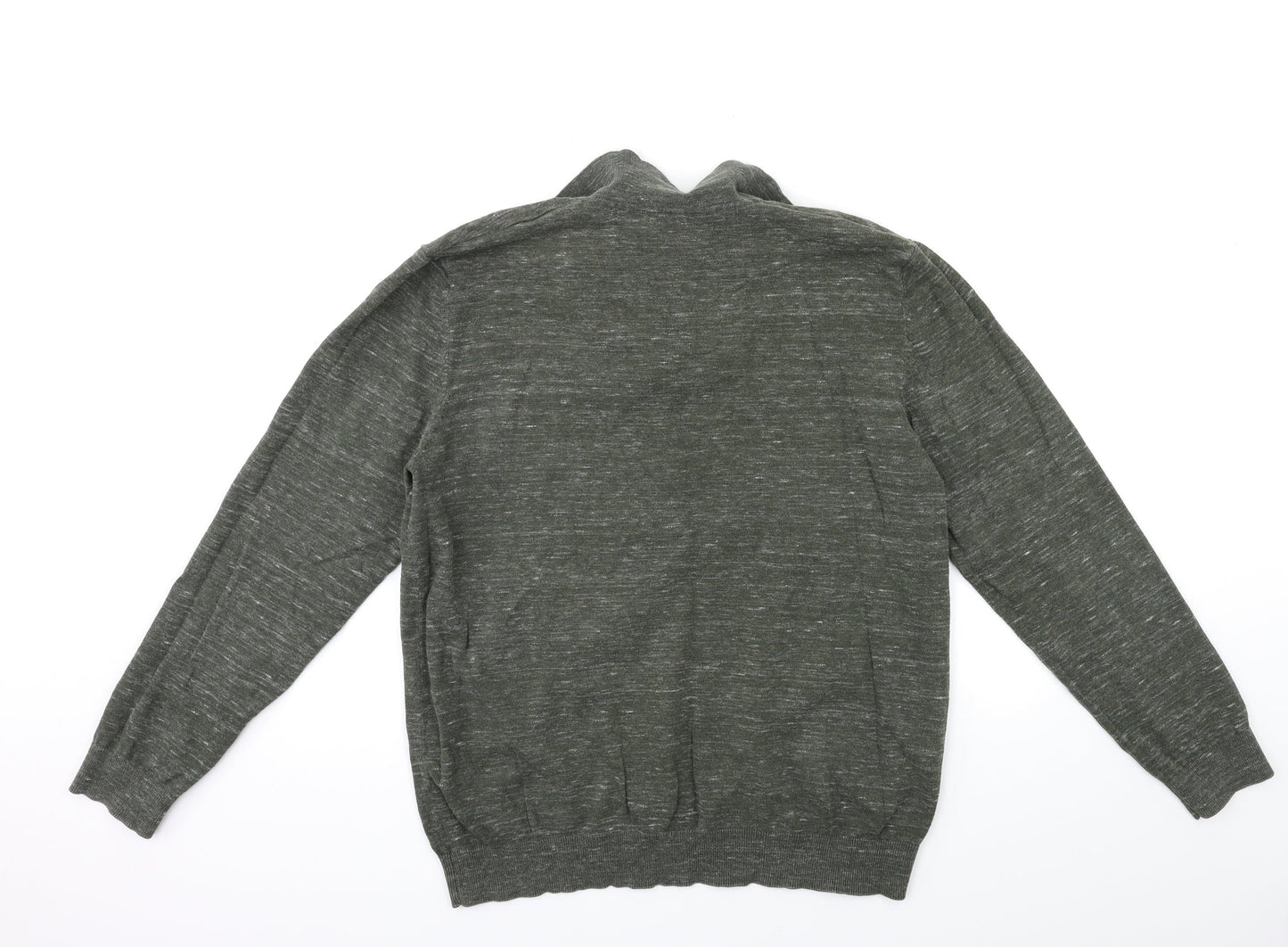 Easy Mens Green  Knit Pullover Jumper Size L