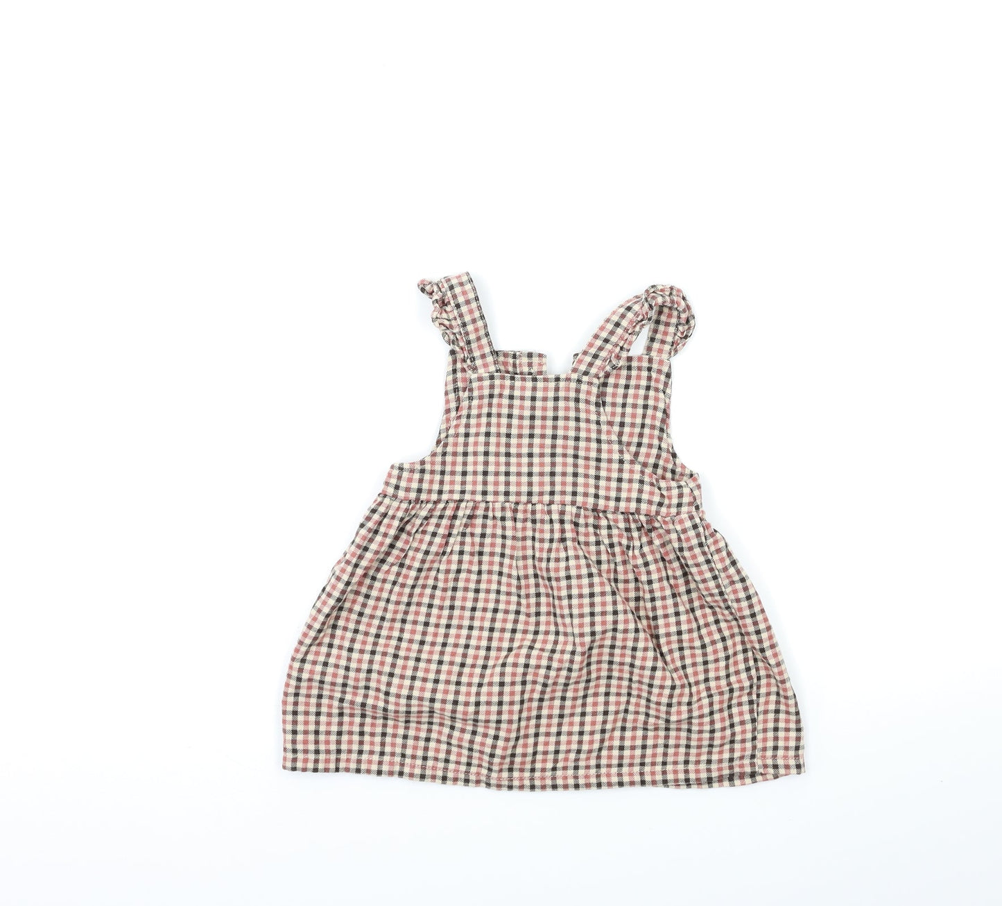 FRED&FLO Baby Brown Check  Fit & Flare  Size 12 Months