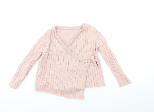 George Baby Pink   Cardigan Jumper Size 18-24 Months