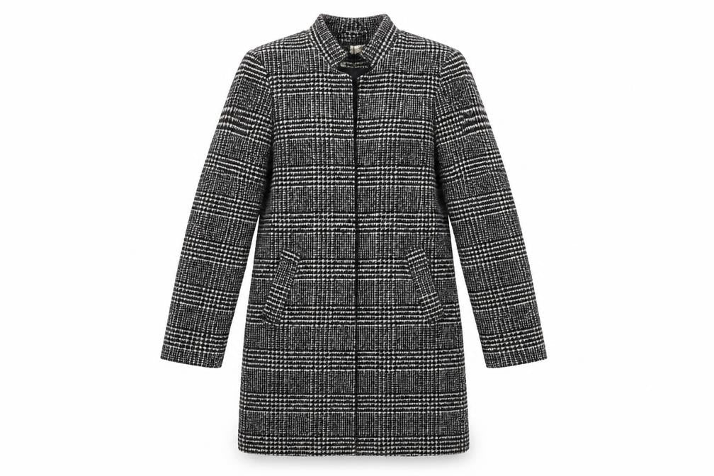 Womens UK Size 8 H&M Black Overcoat