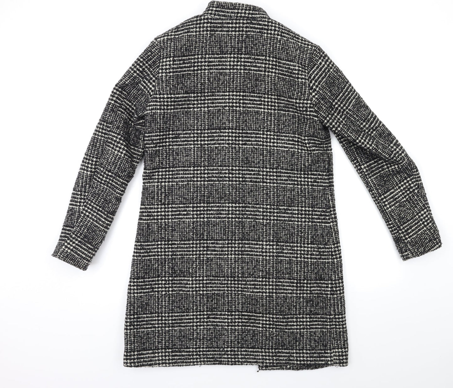 Womens UK Size 8 H&M Black Overcoat