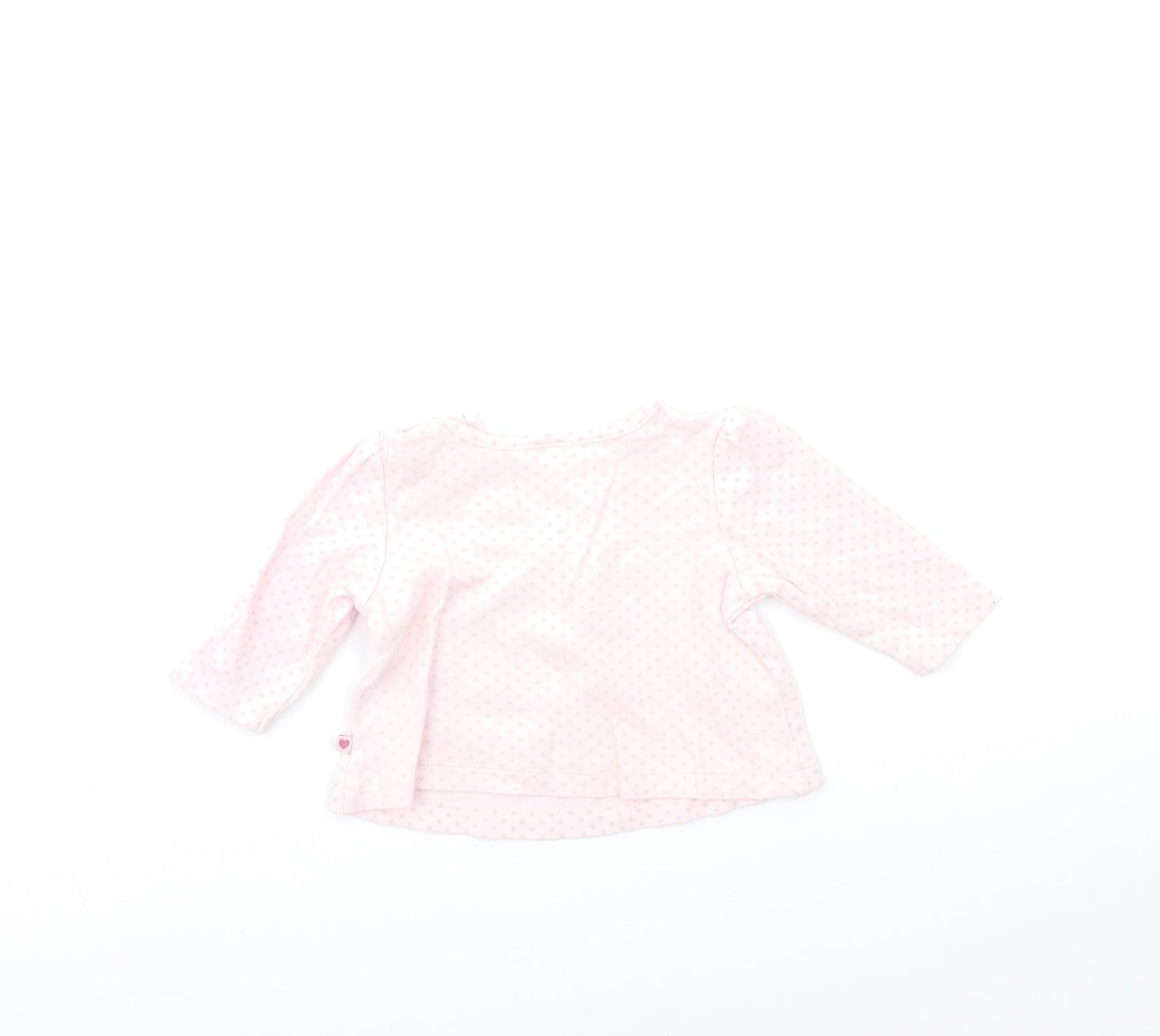 Mini Club Baby Pink Polka Dot  Basic T-Shirt Size 0-3 Months
