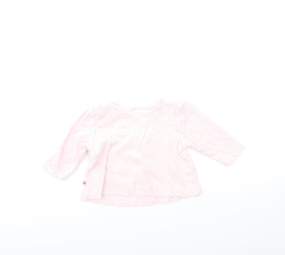 Mini Club Baby Pink Polka Dot  Basic T-Shirt Size 0-3 Months