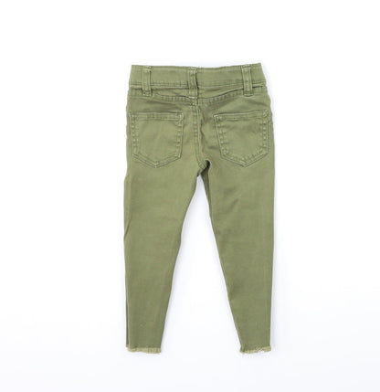 Denim & Co. Baby Green  Denim Snow Pants Jeans Size 12-18 Months