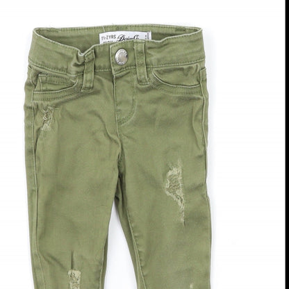 Denim & Co. Baby Green  Denim Snow Pants Jeans Size 12-18 Months