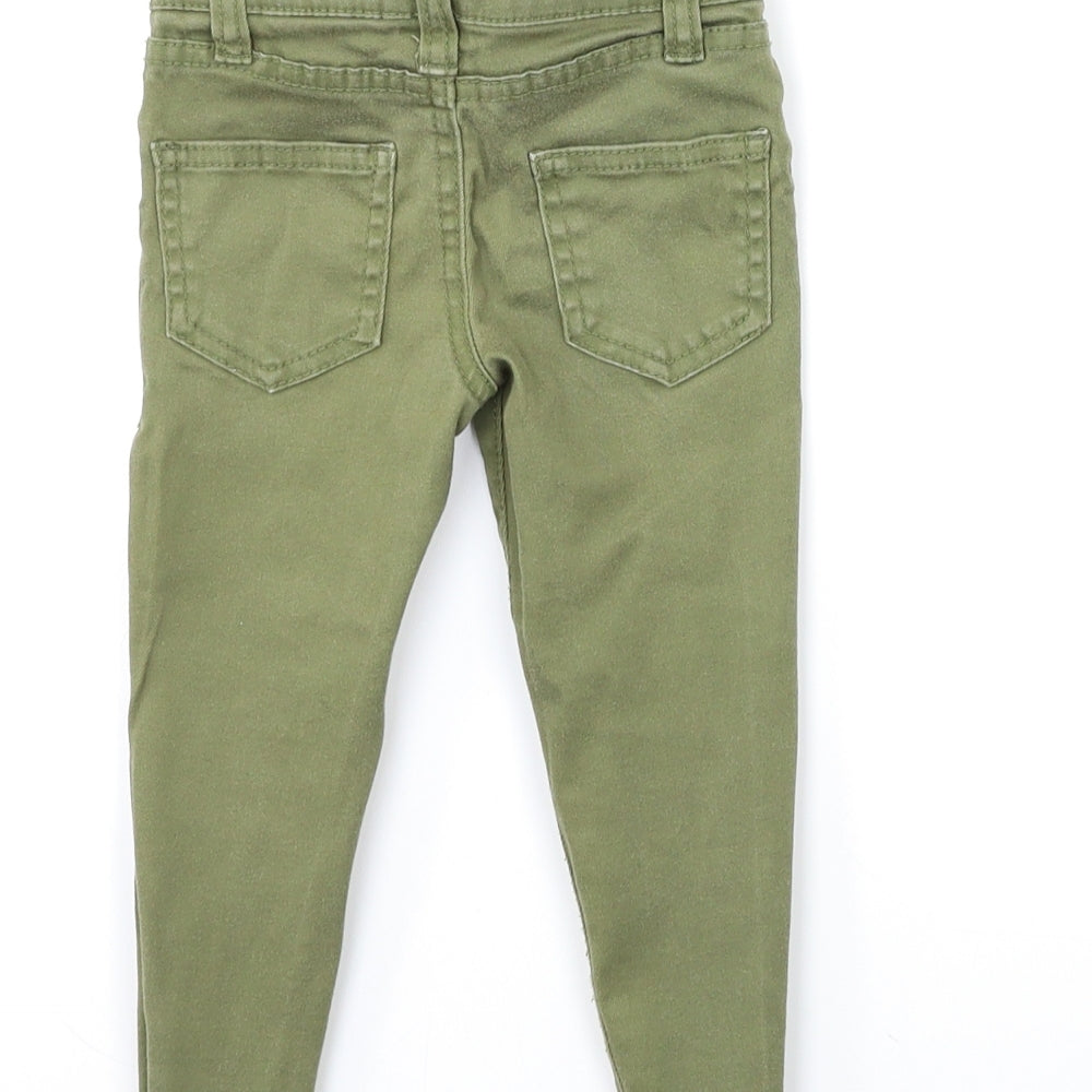 Denim & Co. Baby Green  Denim Snow Pants Jeans Size 12-18 Months