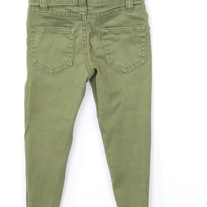 Denim & Co. Baby Green  Denim Snow Pants Jeans Size 12-18 Months