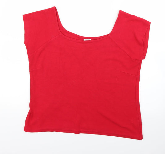 Womens UK Size 20 Etam Red Camisole T-Shirt