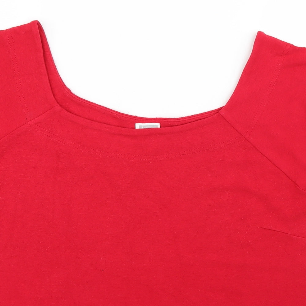 Womens UK Size 20 Etam Red Camisole T-Shirt
