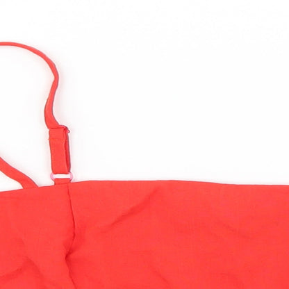 Womens UK Size 8 Lola May Red Cropped Tank