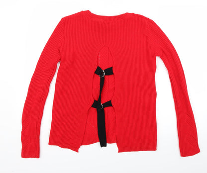 Primark Womens Red   Pullover Jumper Size XS