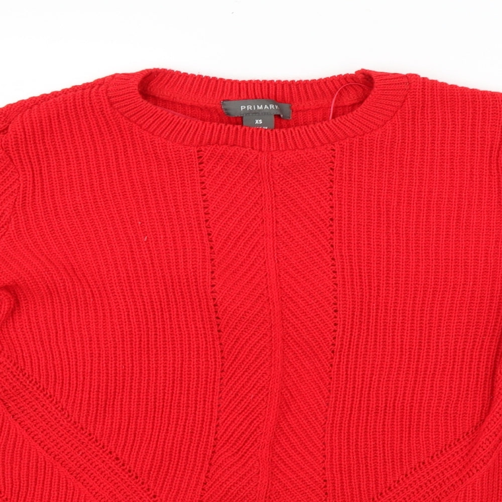 Primark Womens Red   Pullover Jumper Size XS