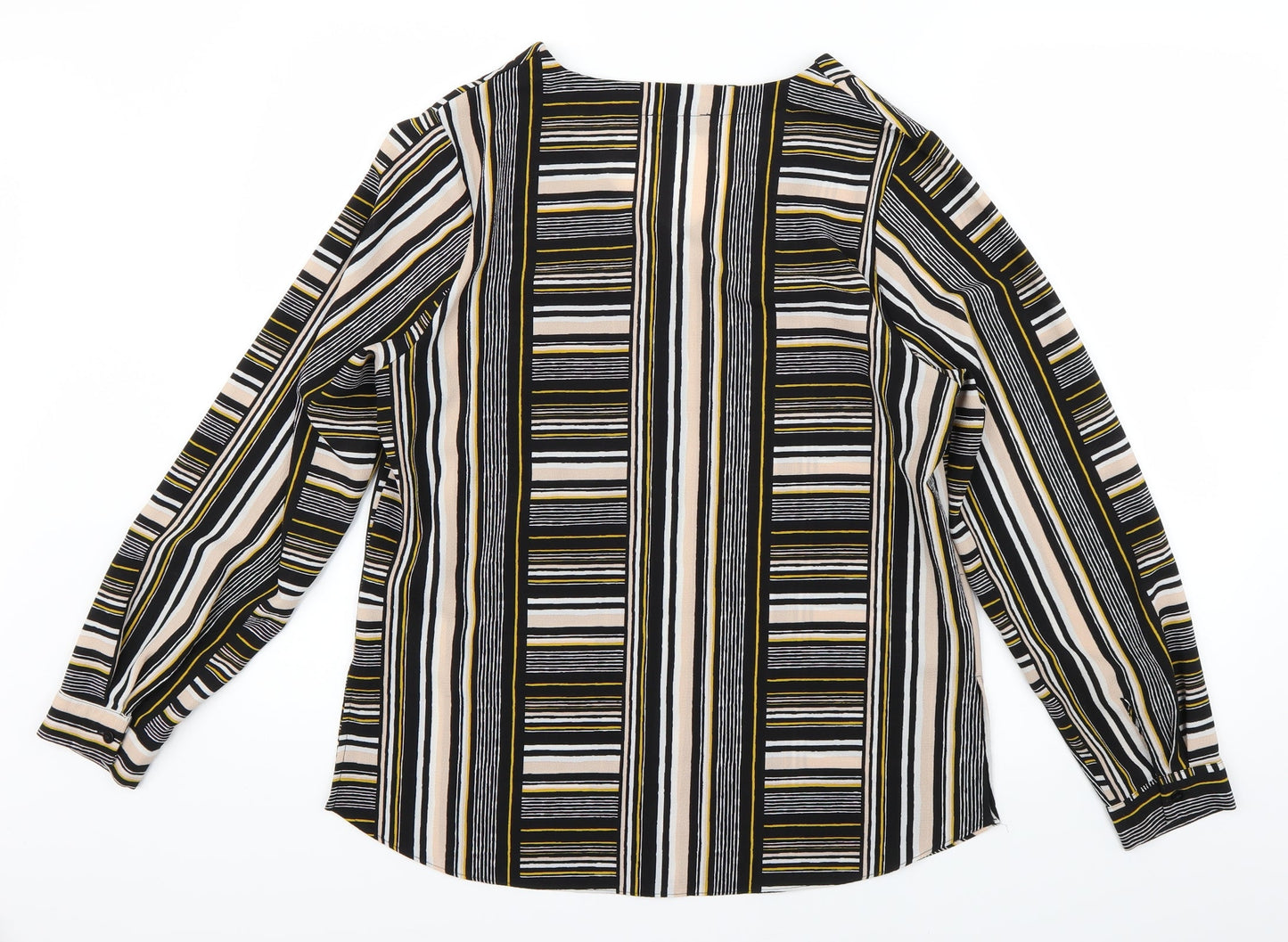 Papaya Womens Multicoloured Striped  Basic Button-Up Size 12