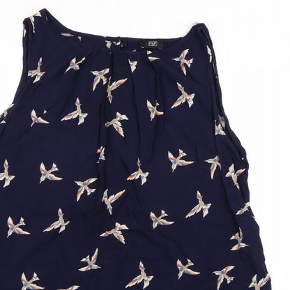 F&F Womens Blue Animal Print  Shift  Size 14