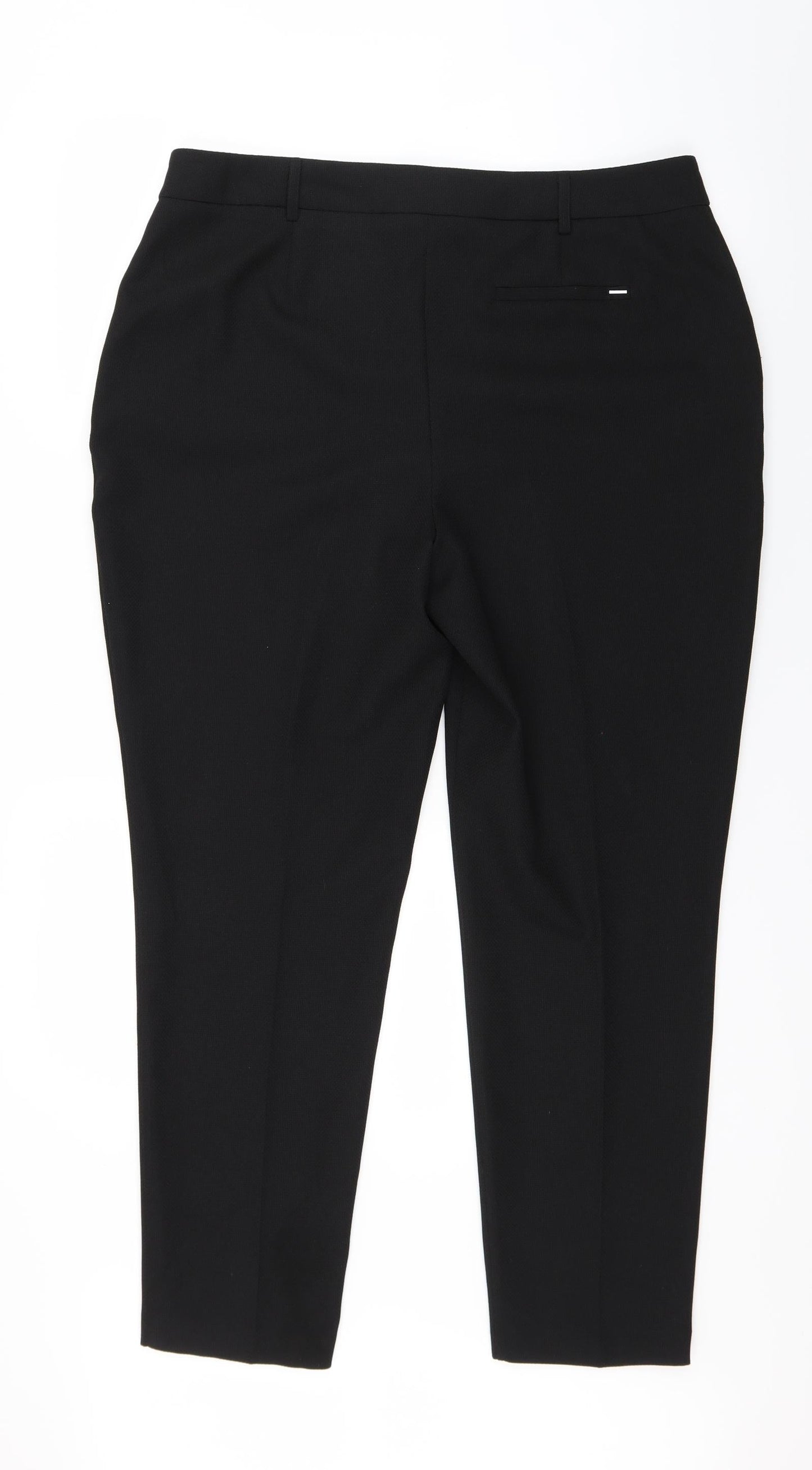 Womens UK Size 14 Dorothy Perkins Regular Fit Dress Pants Black Trousers
