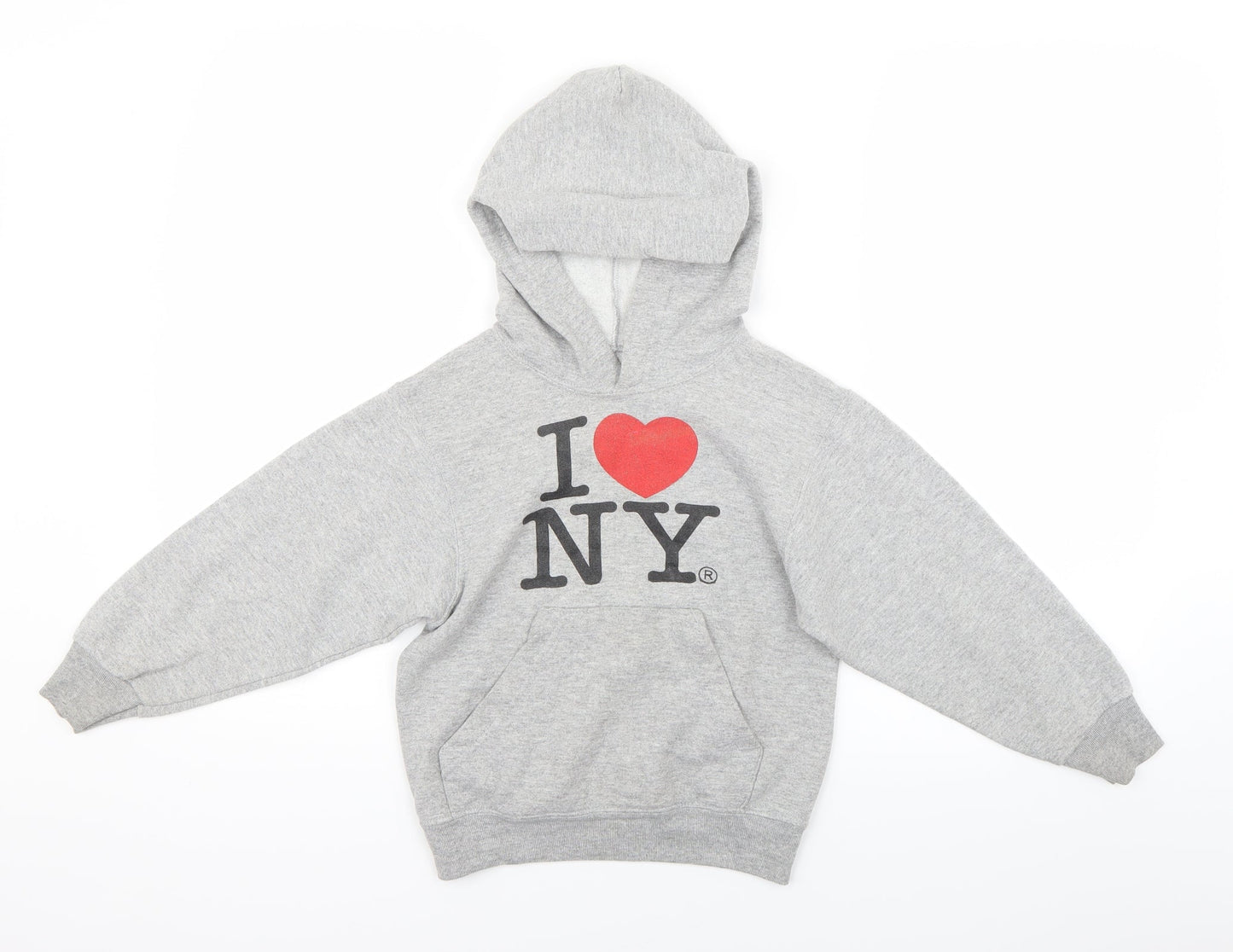 Fruit of the Loom Boys Grey   Pullover Hoodie Size 6-7 Years