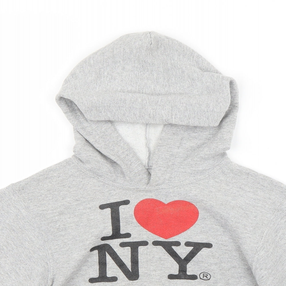 Fruit of the Loom Boys Grey   Pullover Hoodie Size 6-7 Years