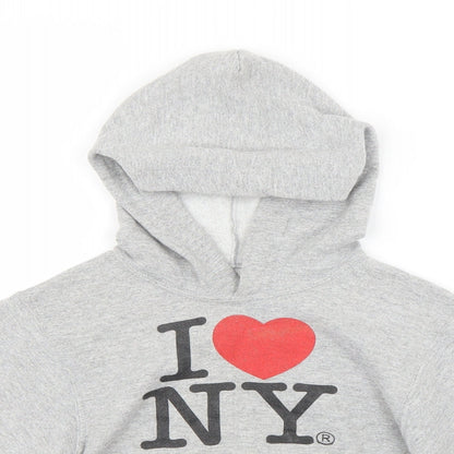 Fruit of the Loom Boys Grey   Pullover Hoodie Size 6-7 Years