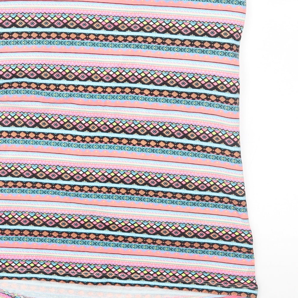 Papaya Womens Multicoloured Geometric  Basic Blouse Size 16