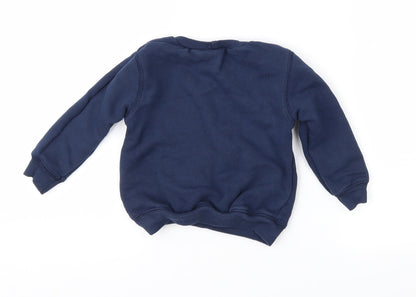United Colors of Benetton Boys Blue   Pullover Sweatshirt Size 2 Years
