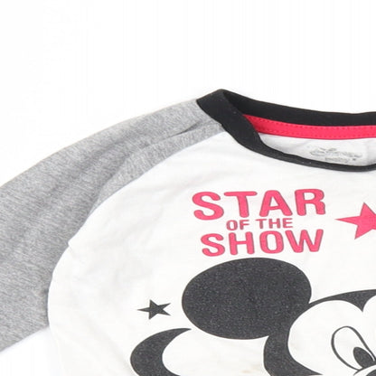 Disney Boys Grey   Basic T-Shirt Size 6-9 Months