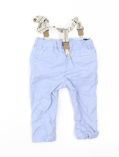 Back view of Next boys’ blue cargo trousers, size 9, months