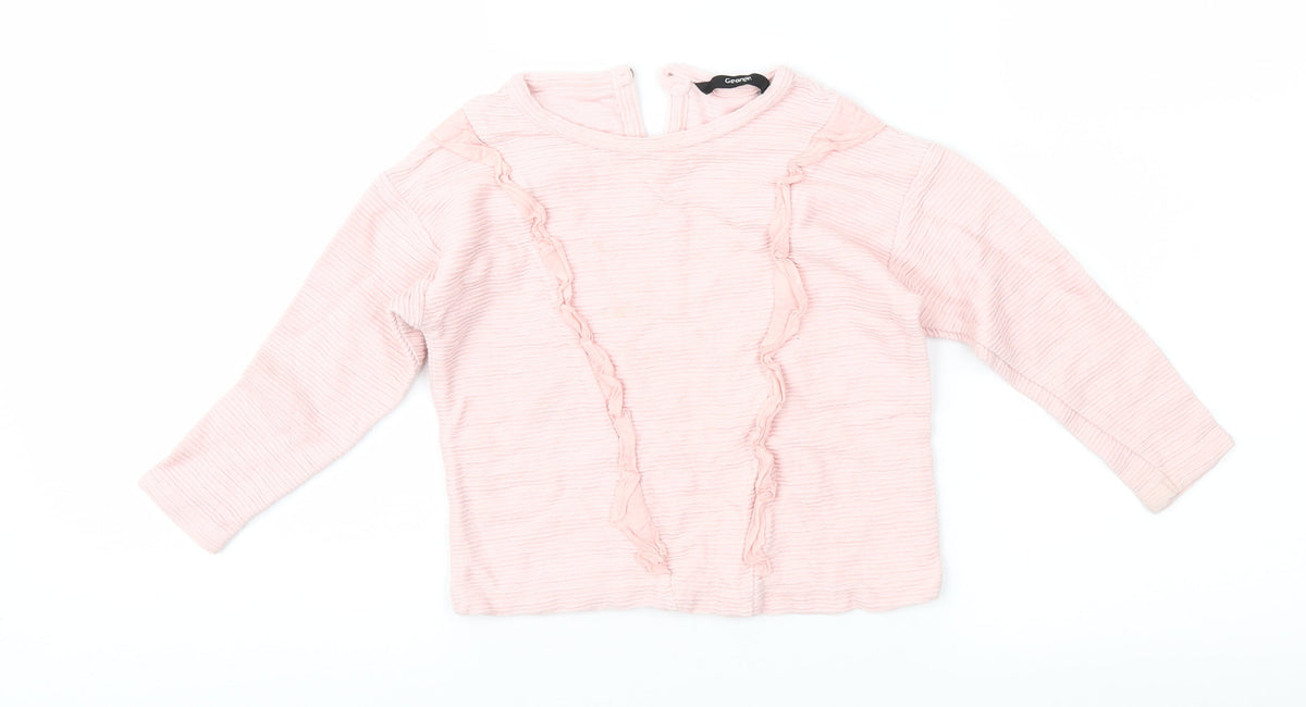Additional front view of George girls’ pink basic blouse, size 2-3, years