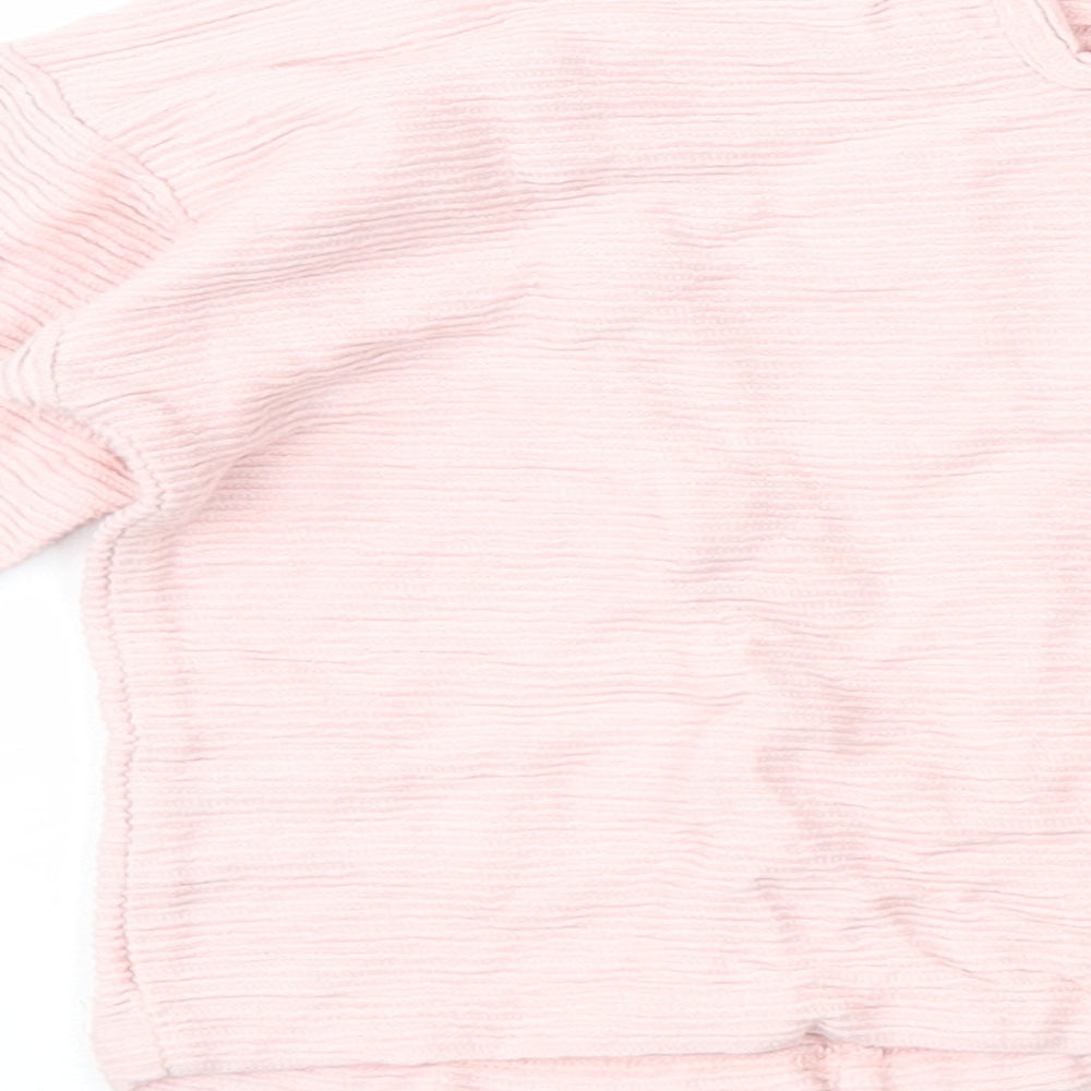 Brand and care label for George girls’ pink basic blouse, size 2-3, years