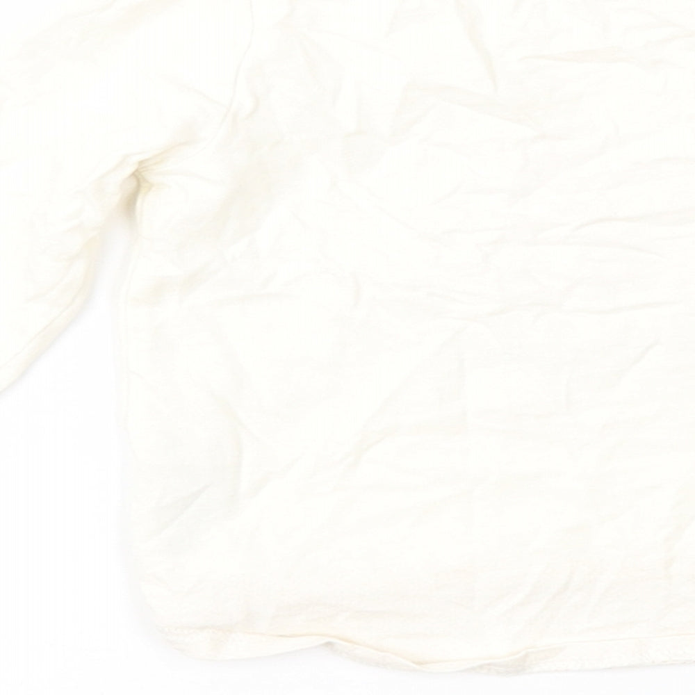 Nutmeg Girls Ivory   Basic T-Shirt Size 9-12 Months
