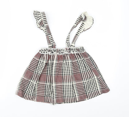 TU Girls Multicoloured Plaid  Pleated Skirt Size 18-24 Months