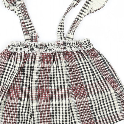 TU Girls Multicoloured Plaid  Pleated Skirt Size 18-24 Months