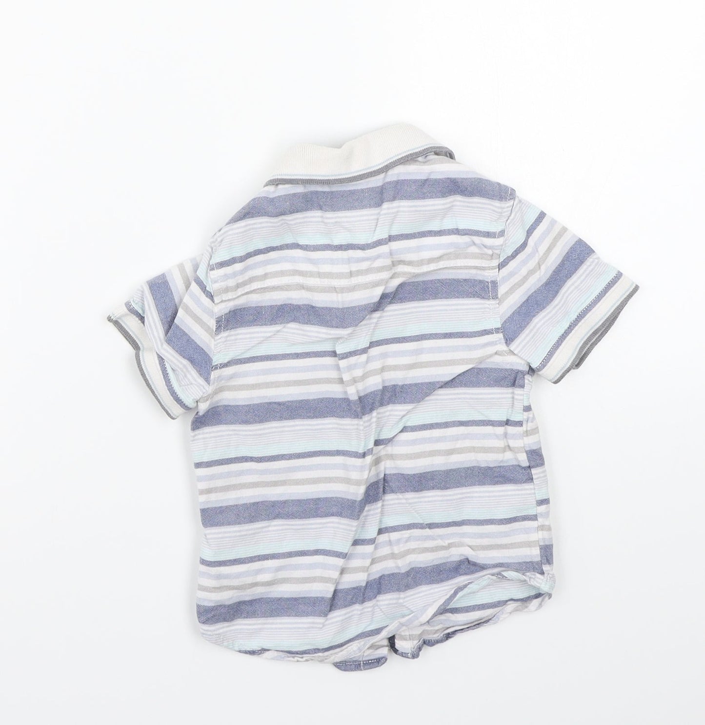 Primark Boys White Striped  Basic Button-Up Size 2-3 Years