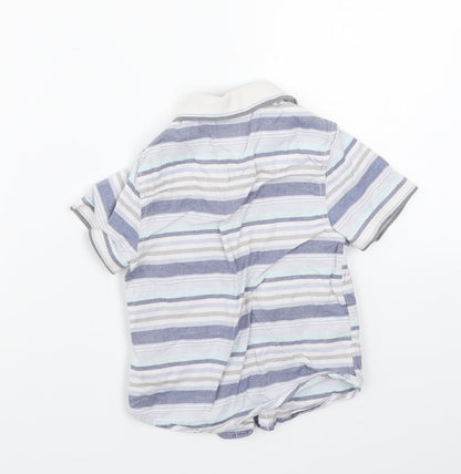Primark Boys White Striped  Basic Button-Up Size 2-3 Years
