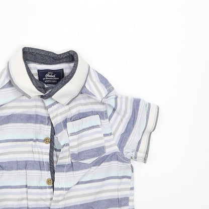 Primark Boys White Striped  Basic Button-Up Size 2-3 Years