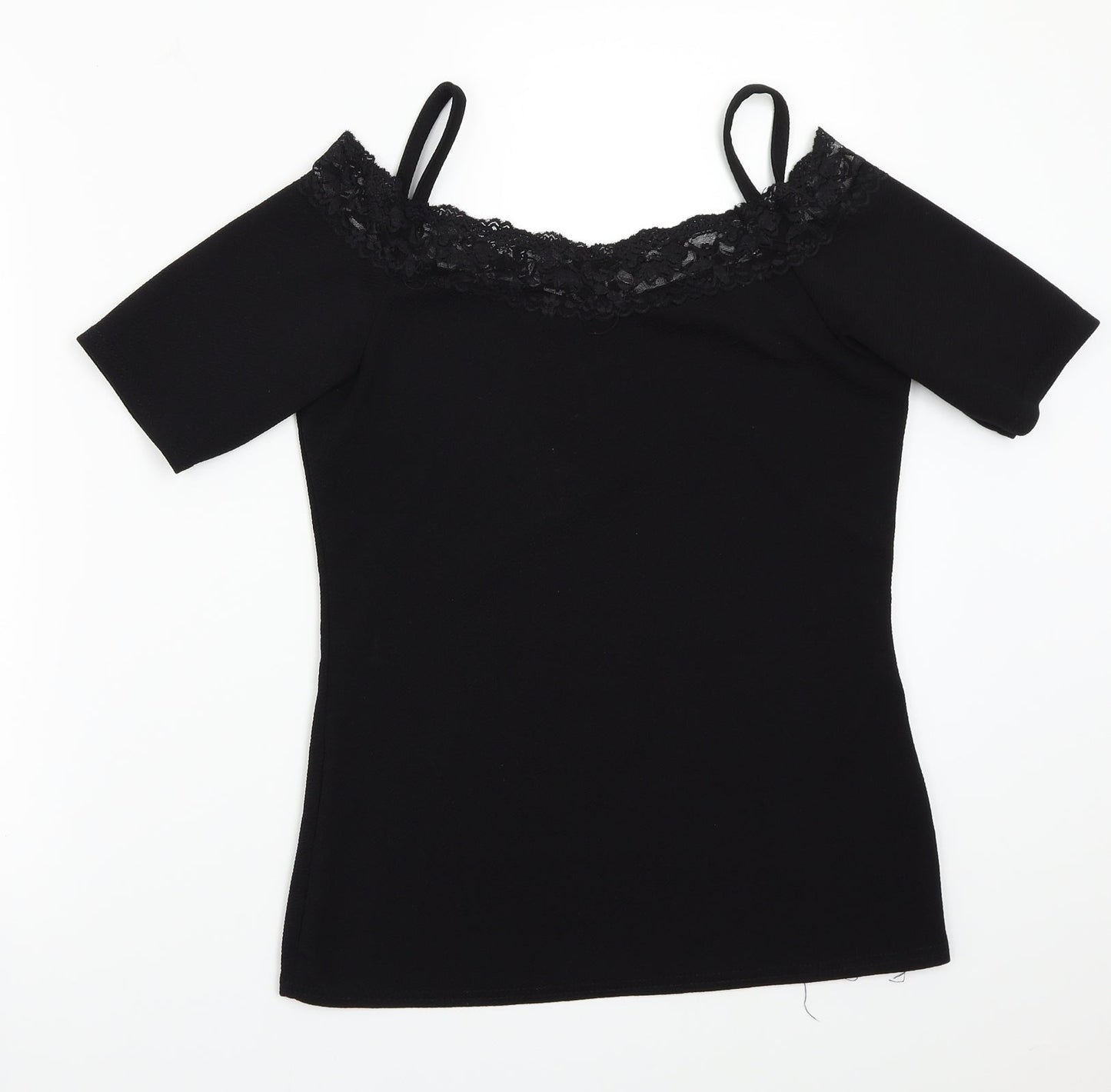 Boohoo Womens Black   Basic T-Shirt Size 12