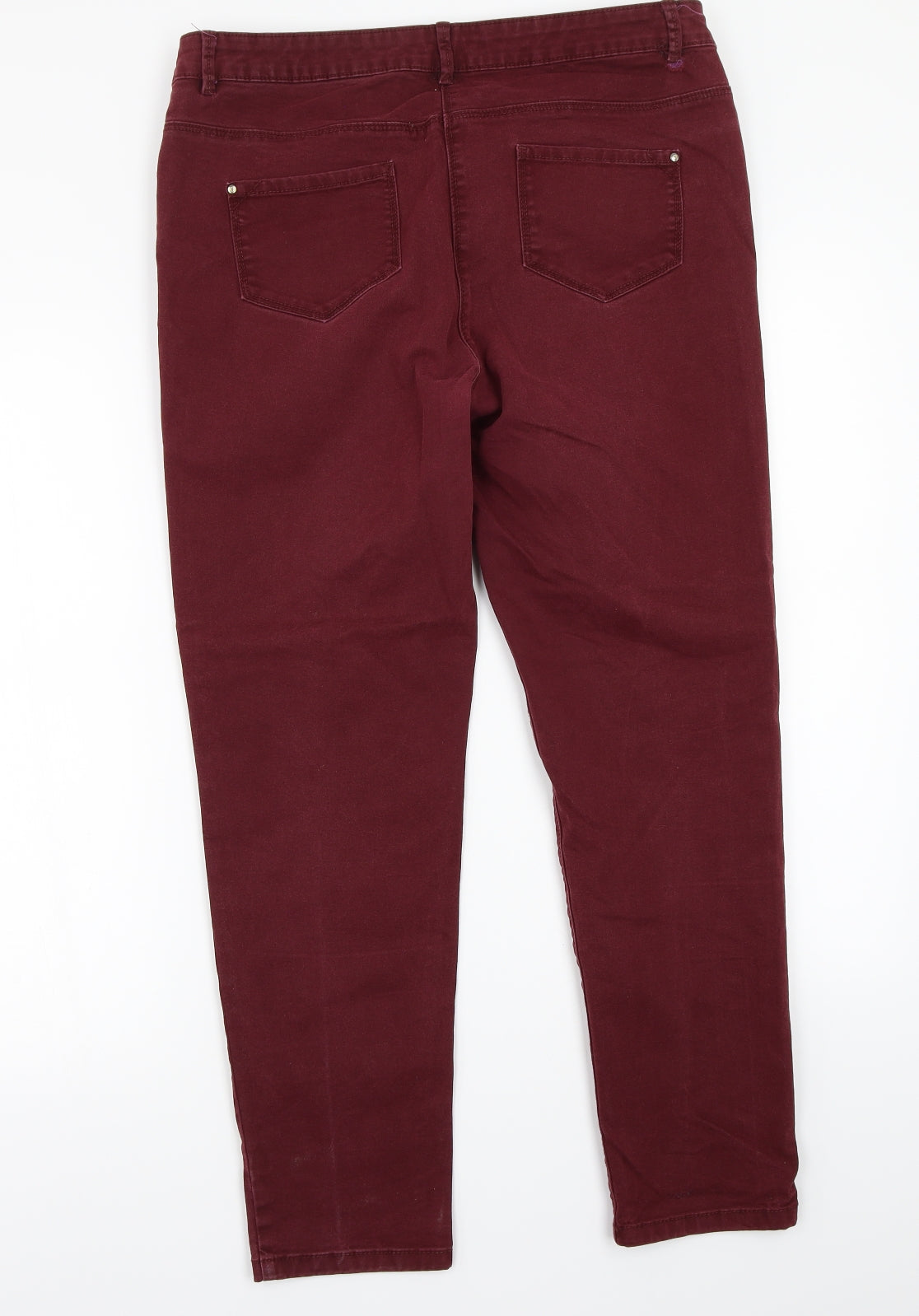 George Womens Red   Straight Jeans Size 12 L27 in