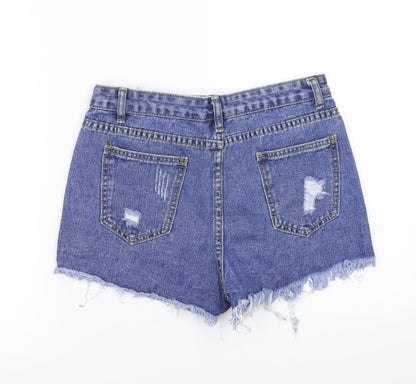 SheIn Womens Blue   Cut-Off Shorts Size S