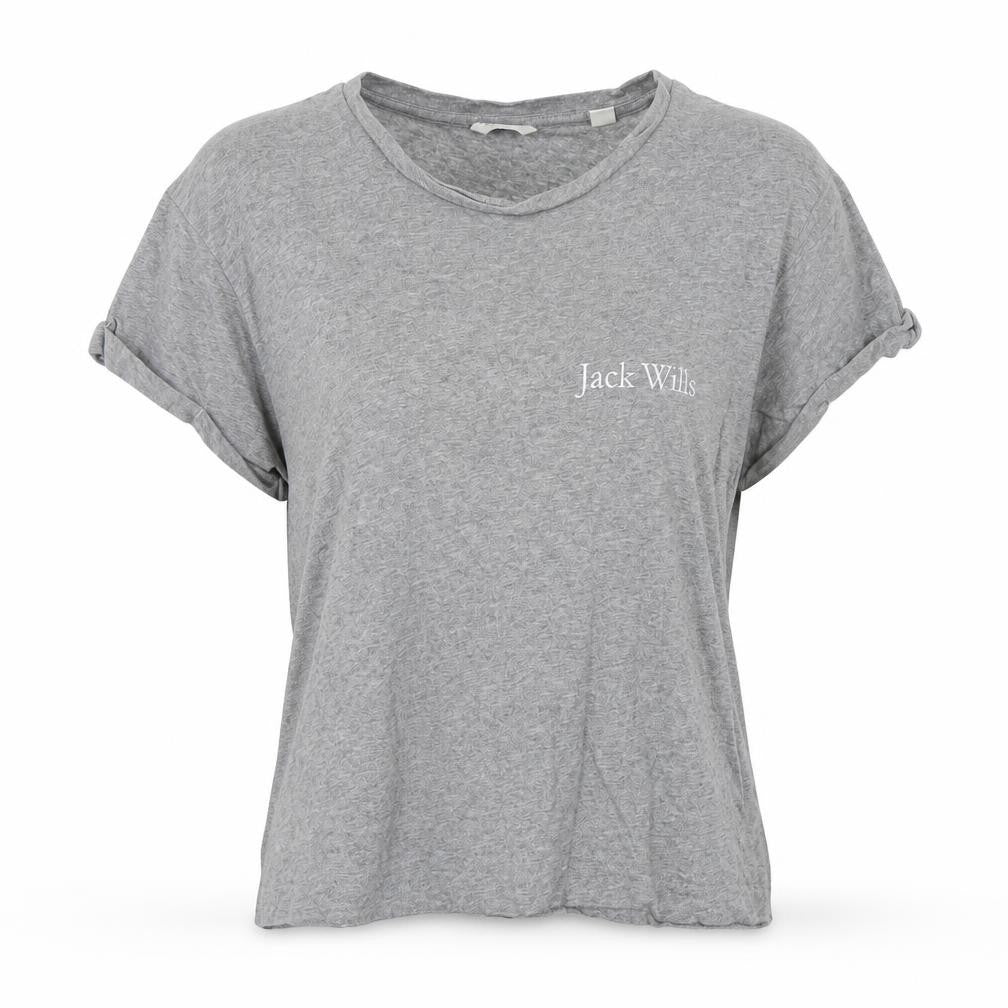 Womens UK Size 6 Jack Wills Grey Basic T-Shirt