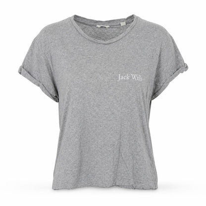 Womens UK Size 6 Jack Wills Grey Basic T-Shirt