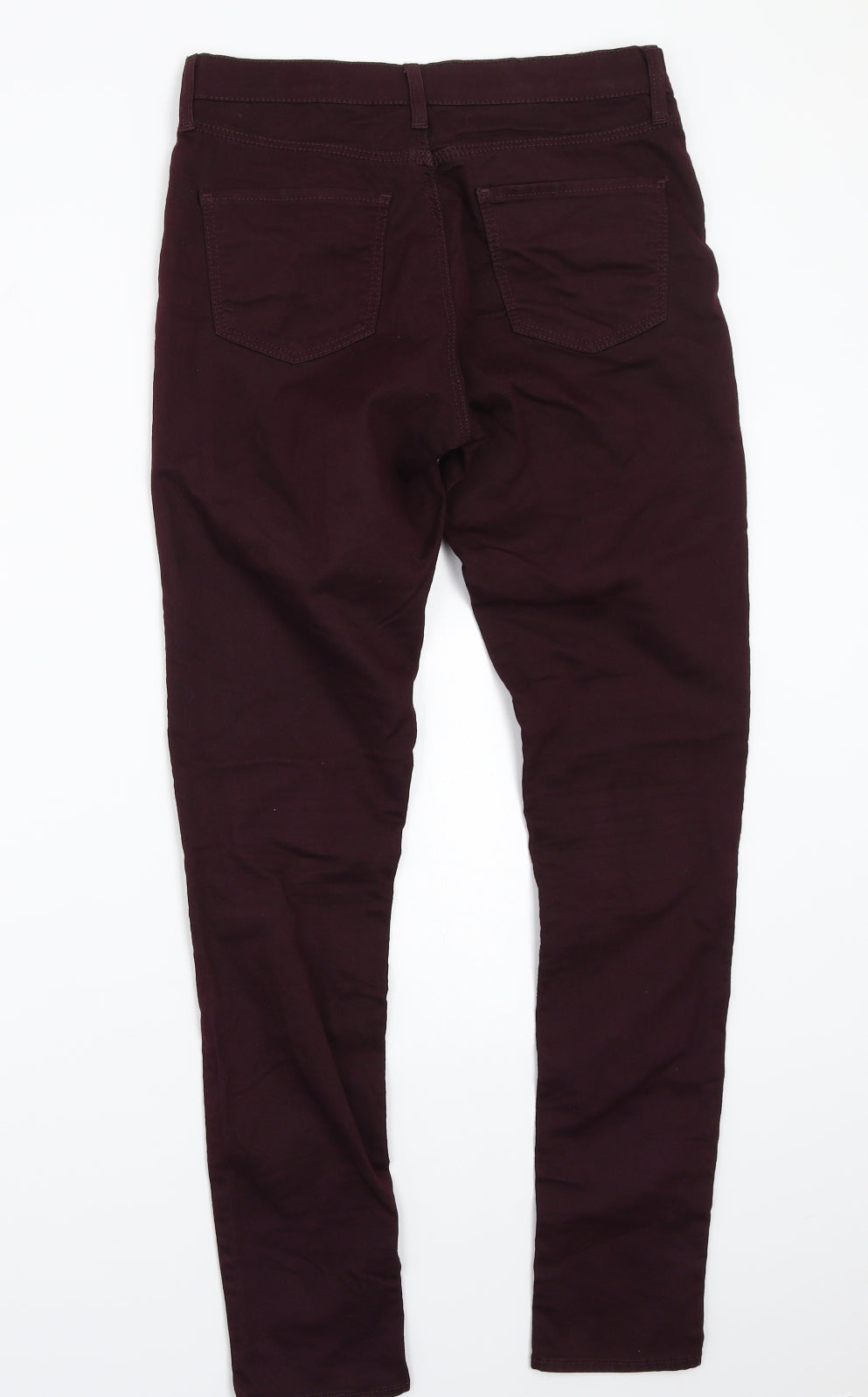 Topshop Womens Purple   Straight Jeans Size 28 L31 in