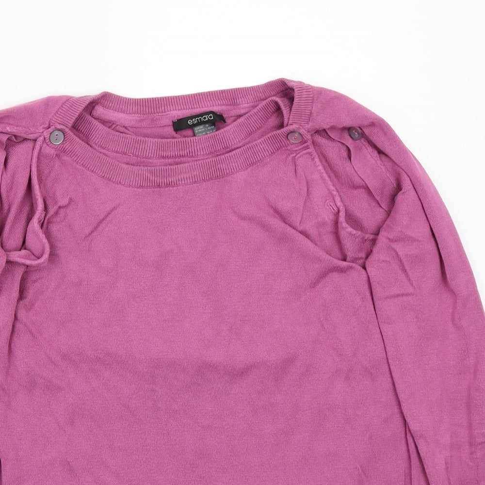 ESMARA Womens Pink   Pullover Jumper Size M